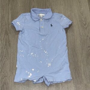 Polo Ralph Lauren Baby Boys Paint Splatter Shortall